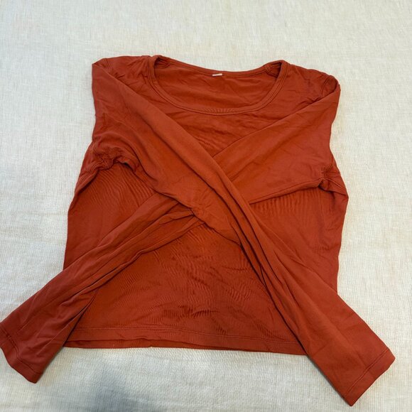 CRZ YOGA Long Sleeve Crop Tops for Women, Size Medium - Picture 1 of 2